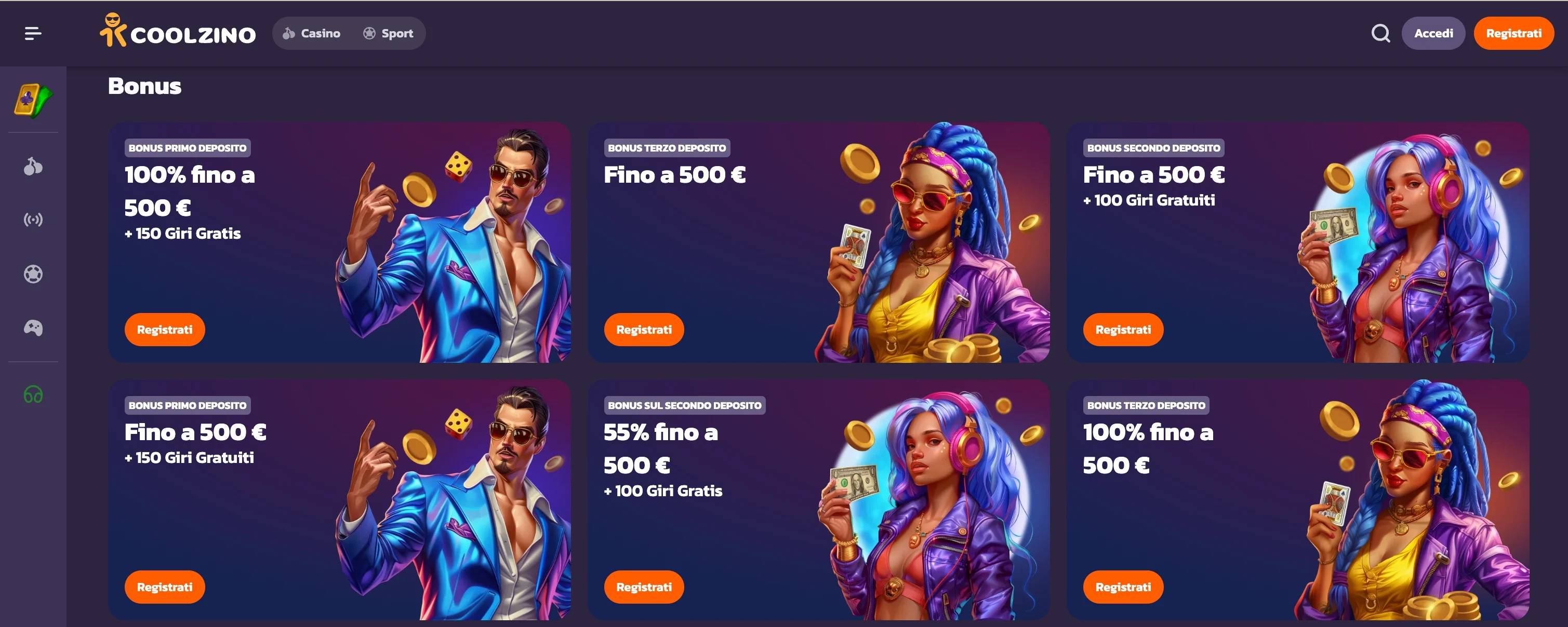 Banner bonus Coolzino